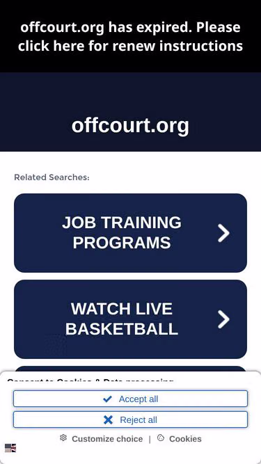 Screenshot of offcourt.org
