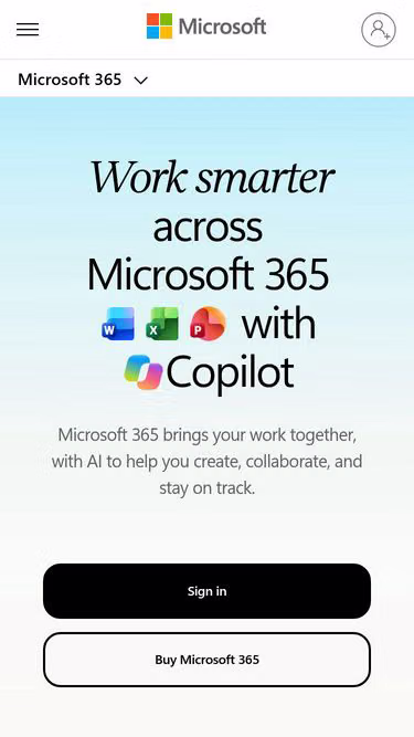 Screenshot of office.email