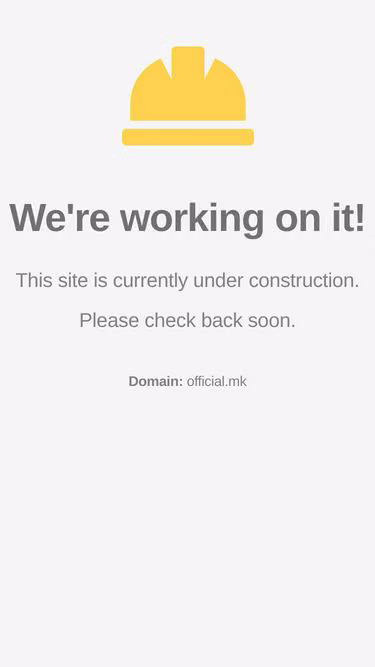 Screenshot of official.mk