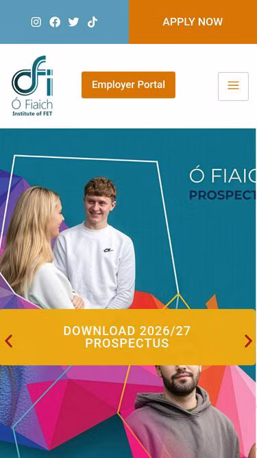 Screenshot of ofi.ie