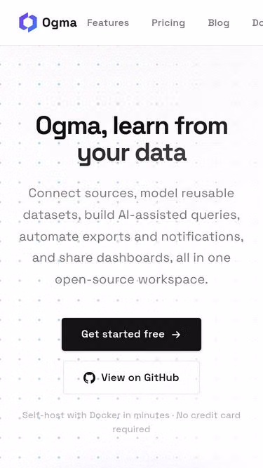 Screenshot of ogma.sh