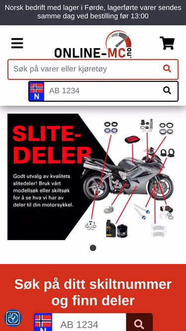 Screenshot of ohlins.no