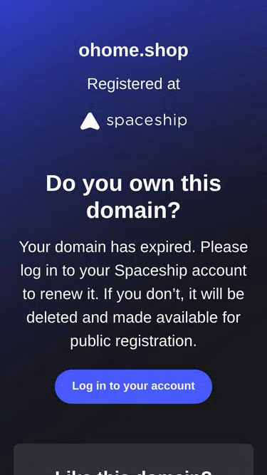 Screenshot of ohome.shop