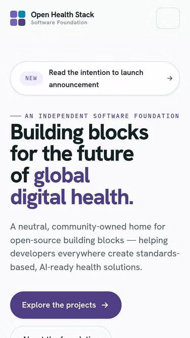 Screenshot of ohs.foundation