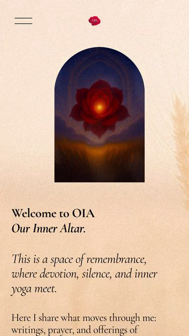 Screenshot of oia.earth