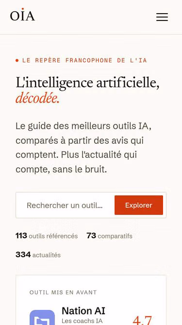 Screenshot of oia.fr