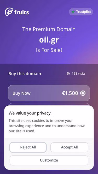 Screenshot of oii.gr