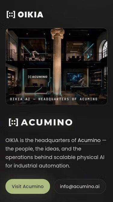 Screenshot of oikia.ai