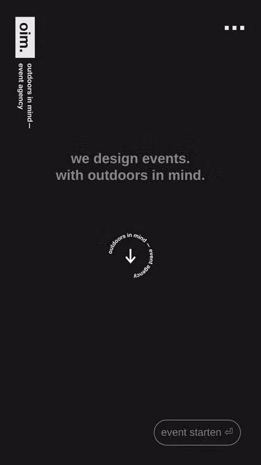 Screenshot of oim.events