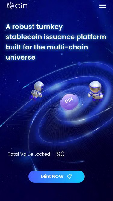 Screenshot of oin.finance