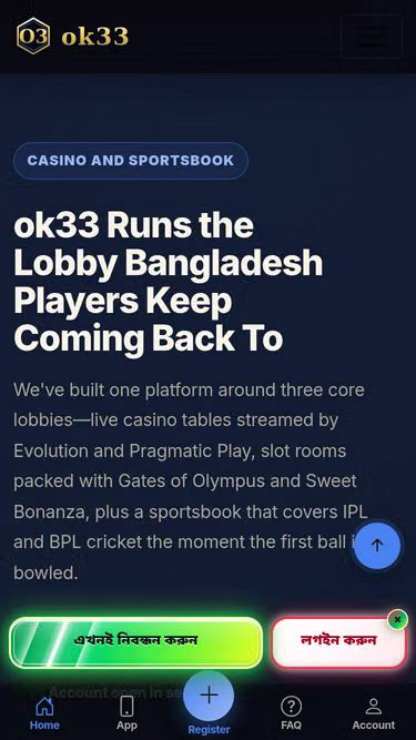 Screenshot of ok33.bingo
