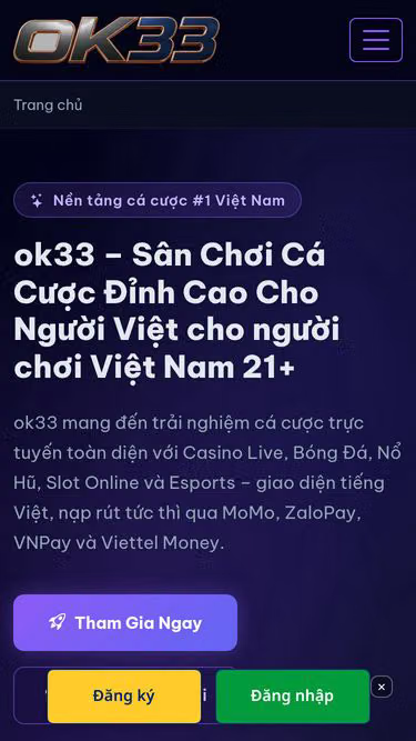 Screenshot of ok33.wine