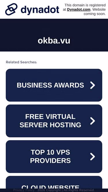 Screenshot of okba.vu