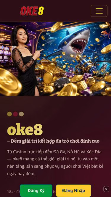Screenshot of oke8.bar