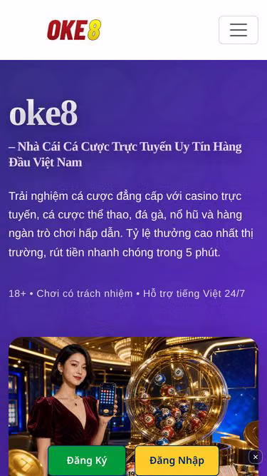 Screenshot of oke8.best