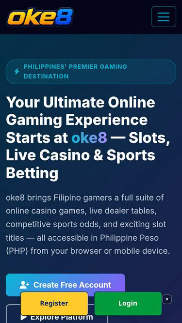 Screenshot of oke8.vu