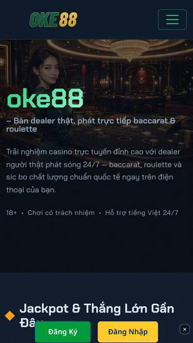 Screenshot of oke88.bar
