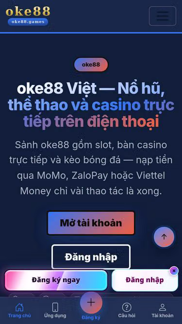 Screenshot of oke88.games