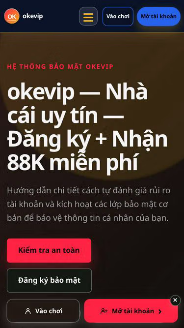 Screenshot of okevip.icu