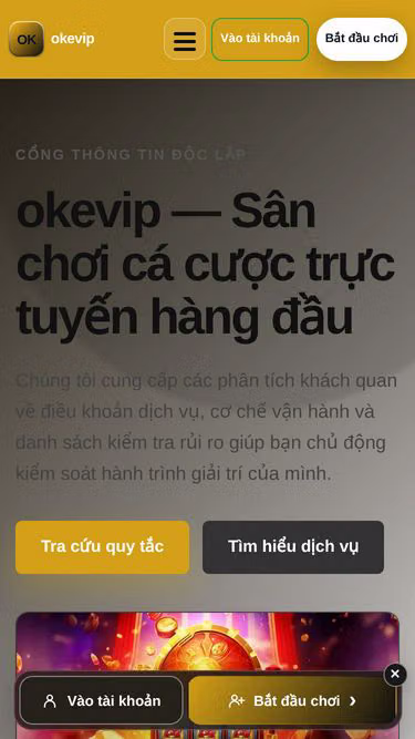 Screenshot of okevip.sbs