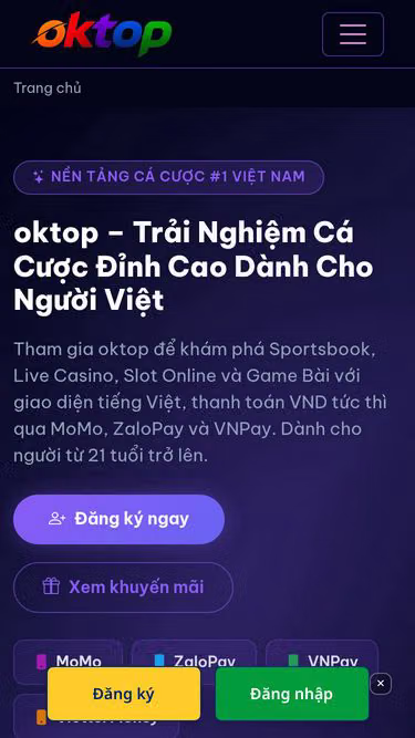 Screenshot of oktop.vu