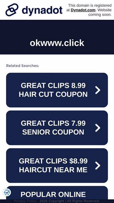 Screenshot of okwww.click