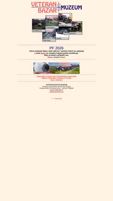 Screenshot of oldtimer.cz