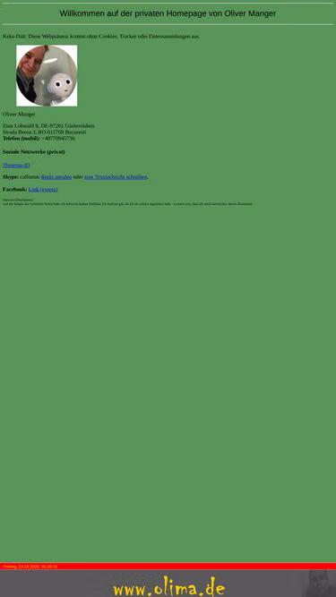 Screenshot of olima.de