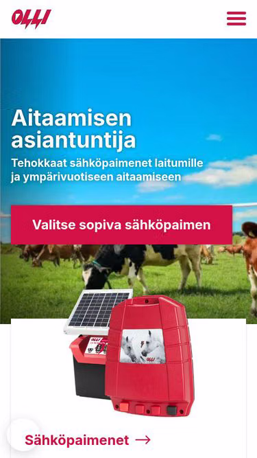 Screenshot of olli.fi