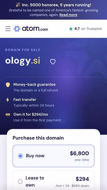 Screenshot of ology.si