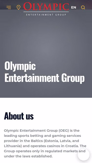 Screenshot of olympiccasino.cz