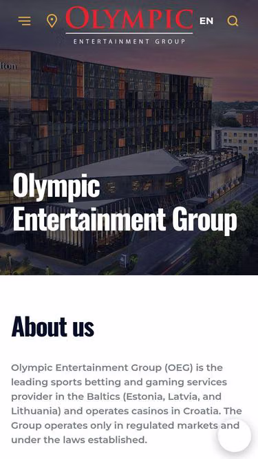 Screenshot of olympiccasino.ro