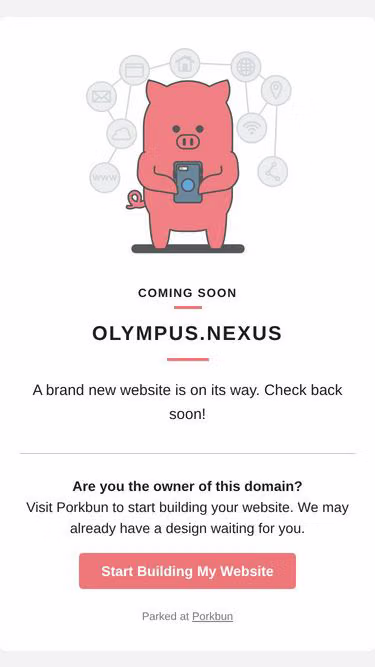Screenshot of olympus.nexus