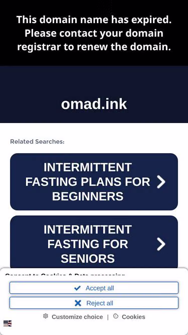 Screenshot of omad.ink
