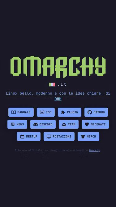 Screenshot of omarchy.it