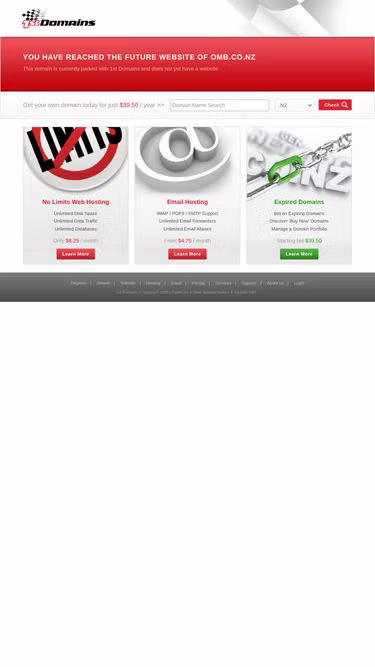 Screenshot of omb.co.nz