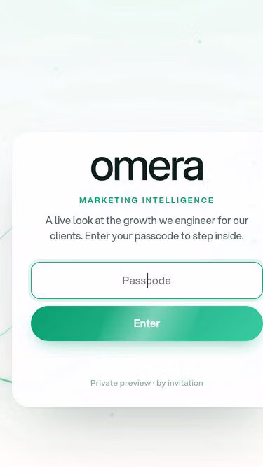 Screenshot of omera.marketing