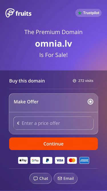 Screenshot of omnia.lv