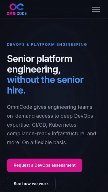 Screenshot of omnicode.hr