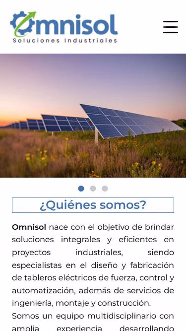 Screenshot of omnisol.cl