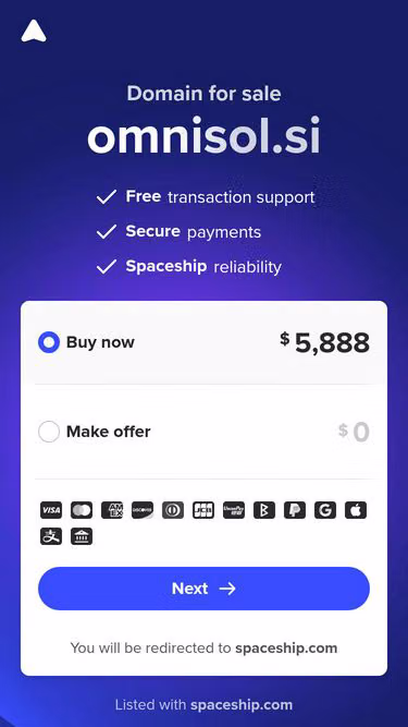 Screenshot of omnisol.si