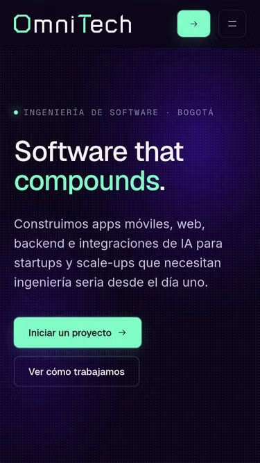 Screenshot of omnitech.com.co
