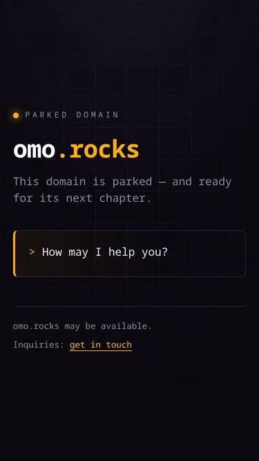 Screenshot of omo.rocks