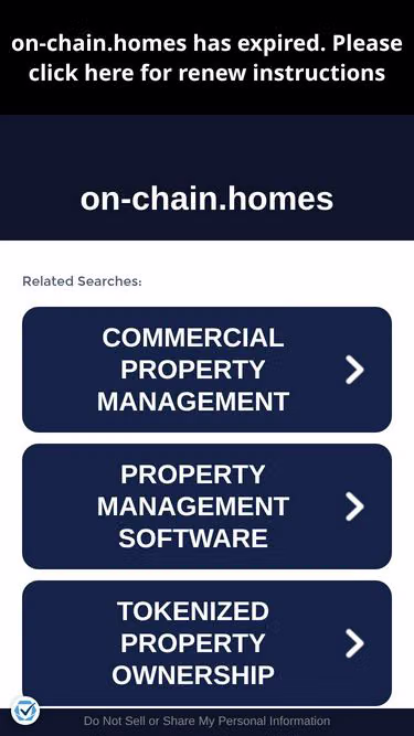 Screenshot of on-chain.homes