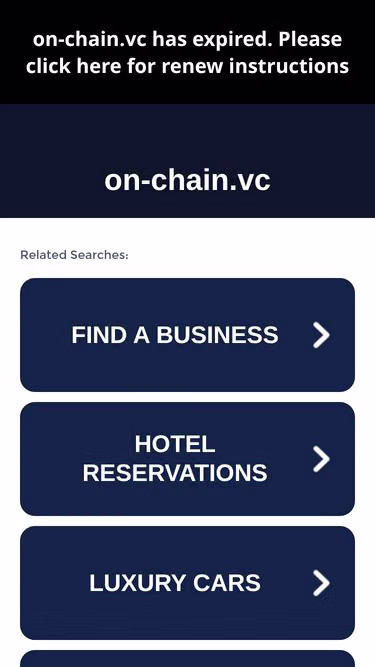Screenshot of on-chain.vc