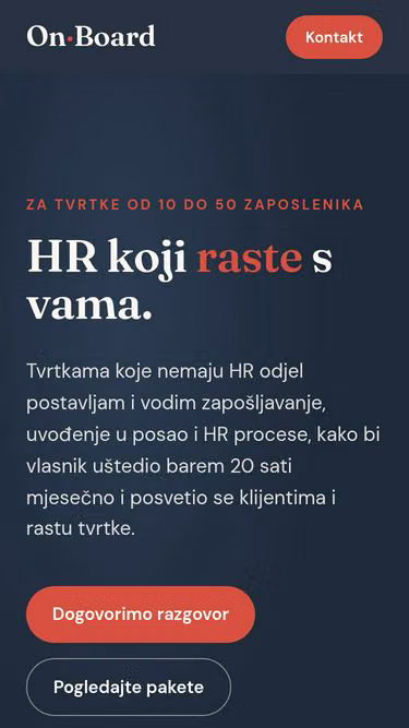 Screenshot of onboard.com.hr