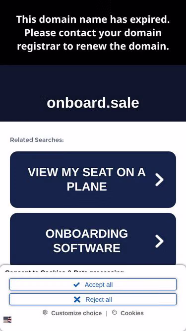 Screenshot of onboard.sale