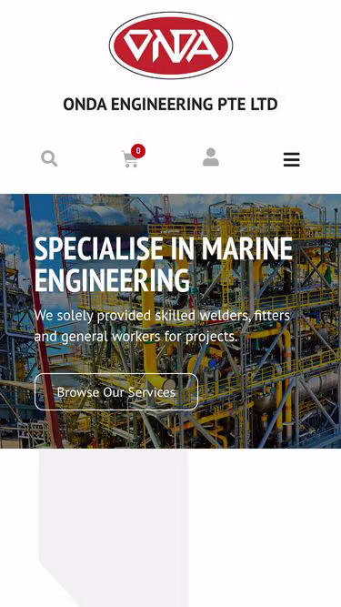 Screenshot of onda.com.sg