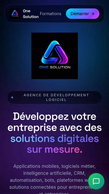 Screenshot of one-solution.dev