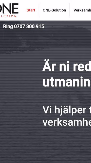 Screenshot of one-solution.se